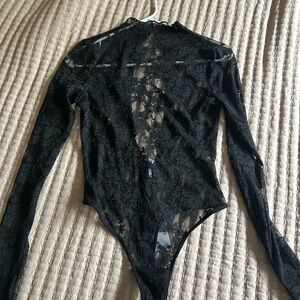 open back lace bodysuit